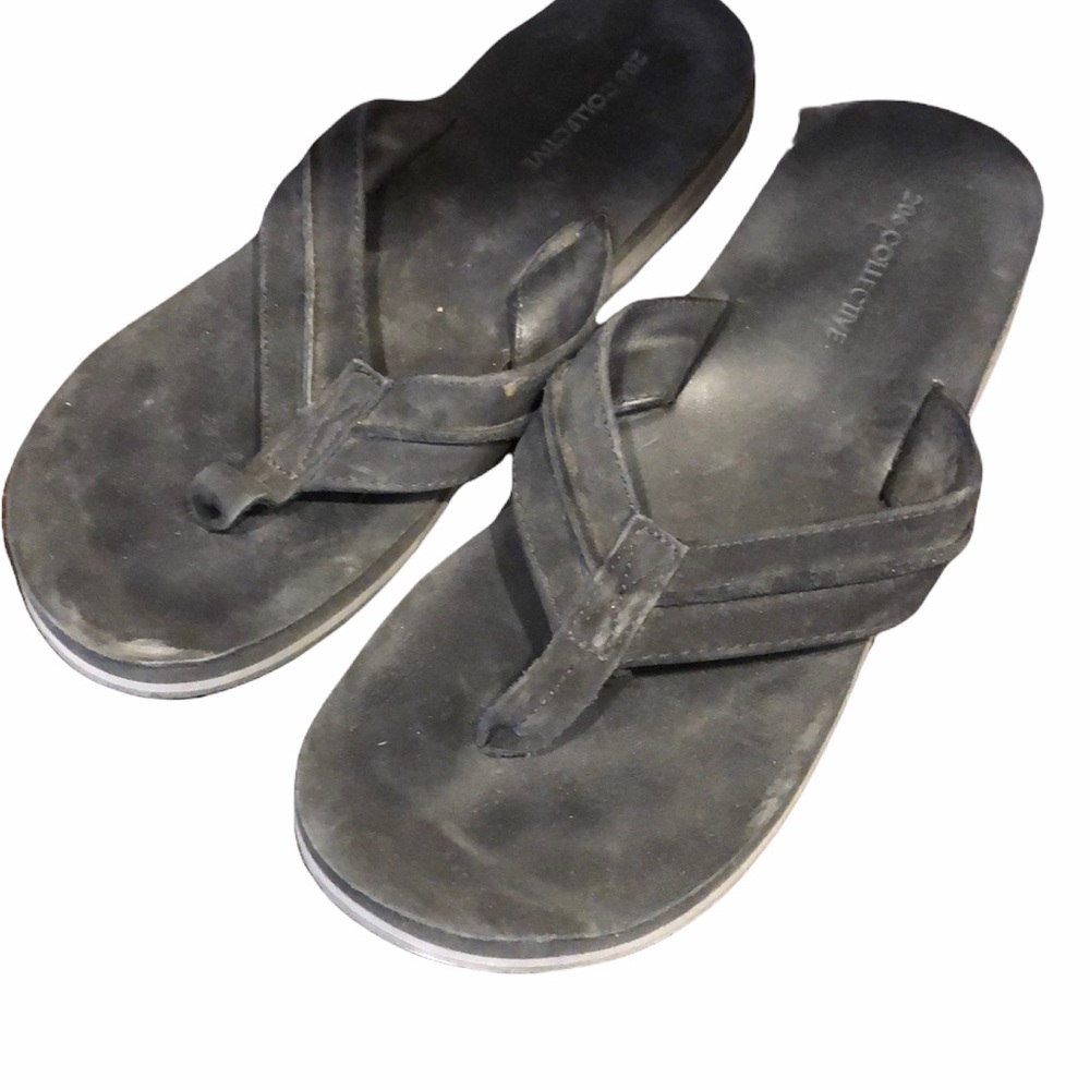 206 collective black sandals men’s size 10‎